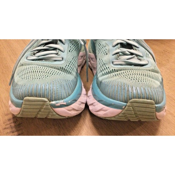 Hoka One One Bondi 7 Womens Size 6 Aquarelle Blue Green Running Shoes Comfort - Picture 7 of 11
